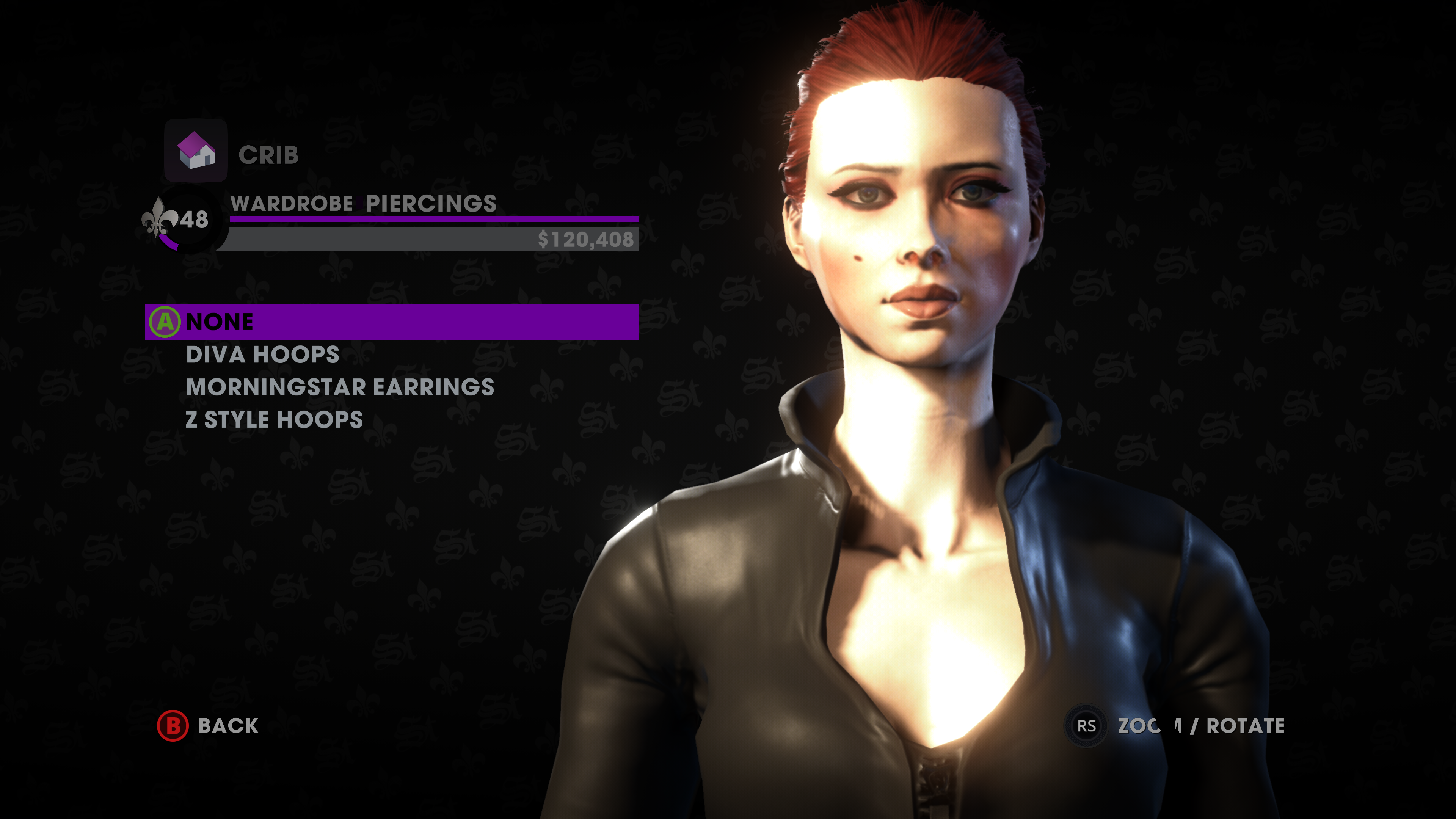 Saints Row The Third Remastered Pony Tail BW.png